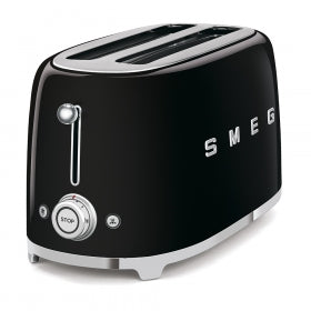 Smeg TSF02PKUS 50's Retro Style Aesthetic 4 Slice Toaster, Pink